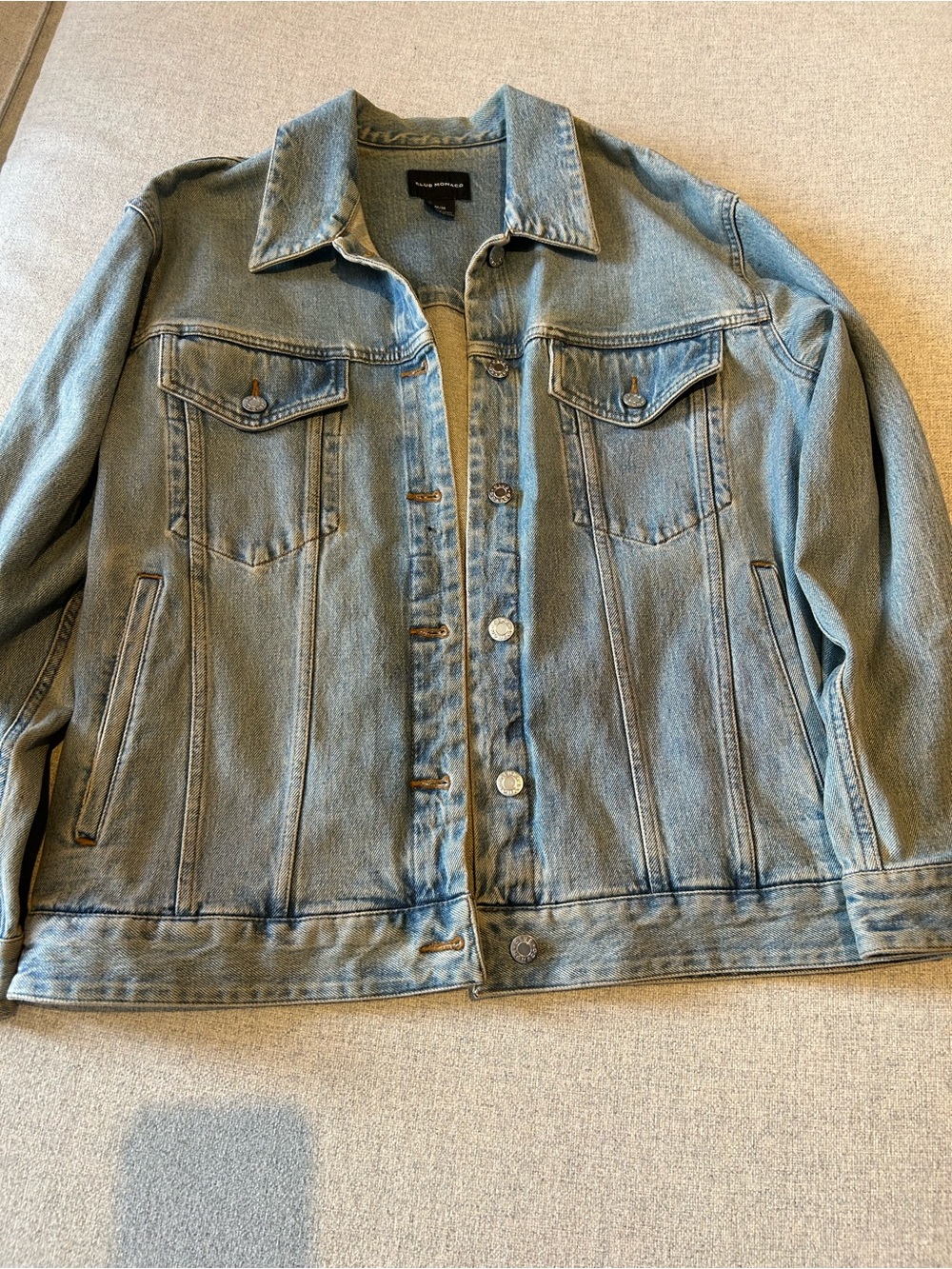Club Monaco Light Blue Denim Jacket - Classic Women's Jean Jacket